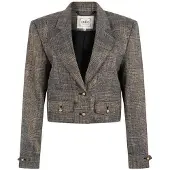 Aaiko Dames Blazers Ines Tweed Pes 540 - Zwart - Maat M