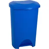 Addis Pedaalemmer - Prullenbak - Afvalbak - 50 liter – Voetpedaal - Blauw