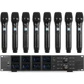 Power Dynamics PD528 UHF draadloos microfoonsysteem met 8 microfoons