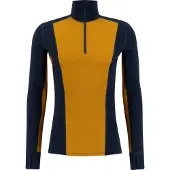 Ulvang Peak Map Haf Zip, thermoshirt, meneer, donkerblauw/cathay spice