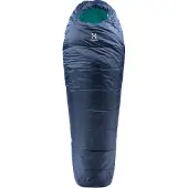 Haglöfs - Women's Musca -13 - Synthetische slaapzak 175 cm, blauw/groen