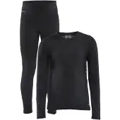 Craft Warm Baselayer Set Junior Zwart 74