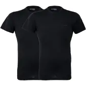Campri Basic Thermo T-shirt Heren (2-pack) Zwart L