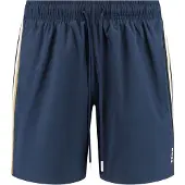 BOSS Zwemshorts 'Iconic' beige / donkerblauw / zwart / wit