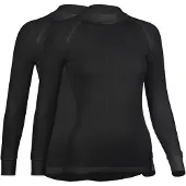 Avento Thermal Shirt LS Wms (2-pack) Zwart 44