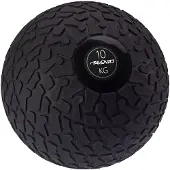 Avento Slam Bal met Profiel - 10 kg - Zwart - diameter ca. 26 cm