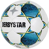 Derbystar Classic Light II Voetbal 4 x 3 Vlakken Maat 5 Wit Blauw Geel