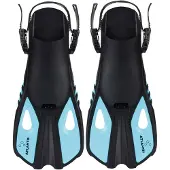Atlantis Snapper - Zwemvliezen - Flippers - Kinderen - Zwart/Turquoise - 34-38