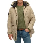 Superdry Winterparka 'CITY' cappuccino / zwart