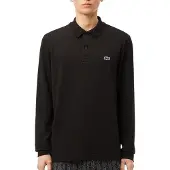 Lacoste Regular Fit Longsleeve Polo Heren Zwart XS