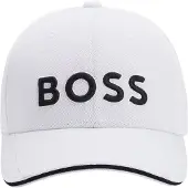 BOSS Heren Cap Ons wit (OSFA), Casual, Polyester 50519247
