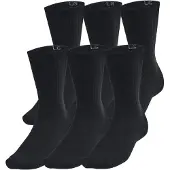 Under Armour Sokken UA Essential 6pk Crew-BLK 1387058-001 | Maat: XL