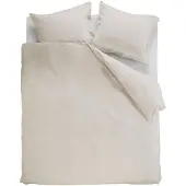 Ambiante Dekbedovertrek Cotton Uni Sand Katoen-240 x 200 / 220 cm | Lits-Jumeaux