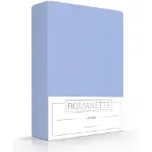 Romanette Laken Lichtblauw (Katoen)-200 x 260 cm (2-persoons)