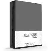Dreamhouse Hoeslaken - katoen - antraciet - 90x200 cm