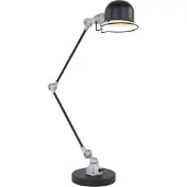 Steinhauer Landelijke bureaulamp Davin zwart met vintage grijs