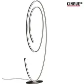 Cinque vloerlamp Ciola mat zwart