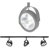 Highlight 1 Fase Railset 100cm Malta Zwart Met 3 Spots
