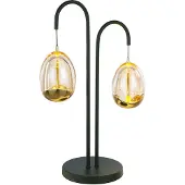 Highlight Tafellamp Golden Egg Zwart 2 Lichts