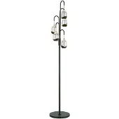 Highlight Vloerlamp Clear Egg zwart 5-lichts