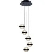 Highlight Dynasty LED Hanglamp | 25W 2700K 2250lm | Ø34cm | Dimbaar | Zwart/Helder