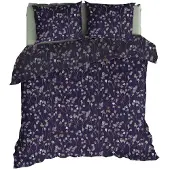 Romanette Dekbedovertrek Muriel Blauwgrijs Flanel-240 x 200 / 220 cm | Lits-Jumeaux