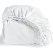 Cinderella Topper Hoeslaken White (Double Jersey)-180 x 200/210 cm