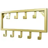 Ylumen Kapstok Fame 9 haken B 50 cm mat goud