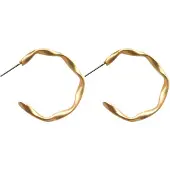 Everneed Maya My Twist Guldfarvet Hoop Øreringe (U)