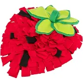 Trixie - Knaagdier Speelgoed - Snuffelmat Aardbei - Rood - 40X33 cm