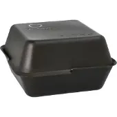 Papstar Herbruikbare voedseldozen "Circulware by Havel", 2-delig, L 156 x B 156 x H 43 mm, polypropyleen, zwart, 36 st.