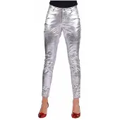 Coppens Stretchbroek zilver metallic | Maat 36