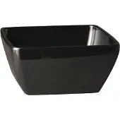 Aps Pure vierkante melamine kom zwart 9x9cm, 4(h) x 9(b) x 9(d)cm