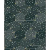 Dutch Wallcoverings Behang Galactik Dessin Groen/Goud L949-01
