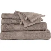Tiseco HOME STUDIO - Badlaken RIVA - SET/3 - 100% katoen - 450 g/m² - 100% katoen - superzacht en zeer absorberend - 70x140 cm - Taupe