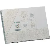 Gamberritos laken set beige figuurtjes 3 delig groot