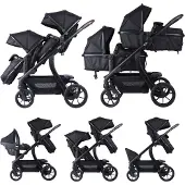 Novi Kinderwagen Novi Pacific Premium Duo Solid Black