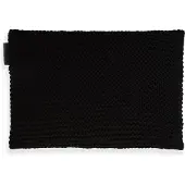 Knit Factory Vinz Sierkussen - Rechthoekig kussen - Kussen woonkamer - Bank kussen - Decoratie kussen - Zwart - 60x40 cm - Kussenhoes inclusief kussenvulling