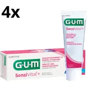 Gum Sensivital+ Tandpasta - 4 x 75 ml - Voordeelverpakking