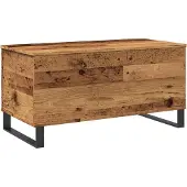 vidaXL Salontafel 90x44,5x45 cm bewerkt hout oud houtkleurig