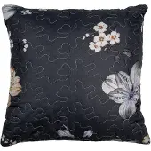 Clayre & Eef Kussenhoes 40x40 cm Grijs Beige Polyester Bloemen
