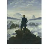 PGM Kunstdruk Caspar David Friedrich Der Wanderer im Nebelmeer 30x40cm