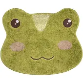 Clayre & Eef Badmat 60x48x1 cm Groen Polyester Kikker Groen