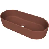 Arcqua Case Opbouw Waskom Ovaal 60x26 Mat Terracotta
