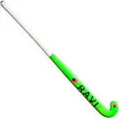 RAVI Hockeystick Junior - 30% Carbon - FLUO groen 35''