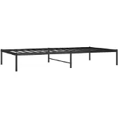 vidaXL Bedframe, metaal, zwart, 100x200 cm