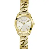 GUESS Analoog horloge 'Serena' goud / wit
