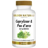 Golden naturals Caprylzuur & Pau D'Arco Formule Capsules