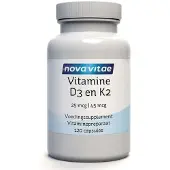 Nova vitae Vitamine D3 25mcg K2 45mcg (120 capsules)