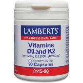 Lamberts Vitamine D3 2000IE en K2 90mcg (90 capsules)